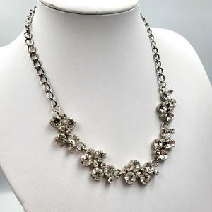 Rhinestones on Chunky Silver Chain